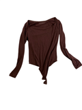 Abercrombie & Fitch  Square Neck Bodysuit Long Sleeves