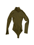 Abercrombie & Fitch Ribbed Turtleneck Bodysuit Long Sleeves