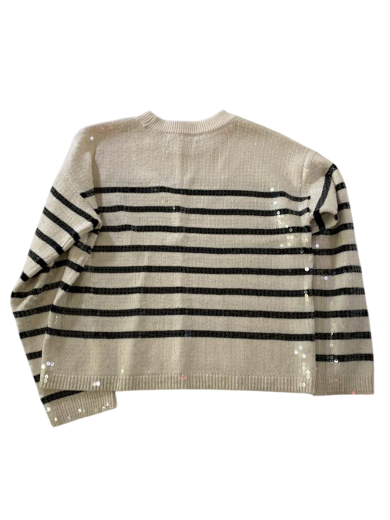 Wear Forward Resale Sequin Accent Sweater Long Sleeves