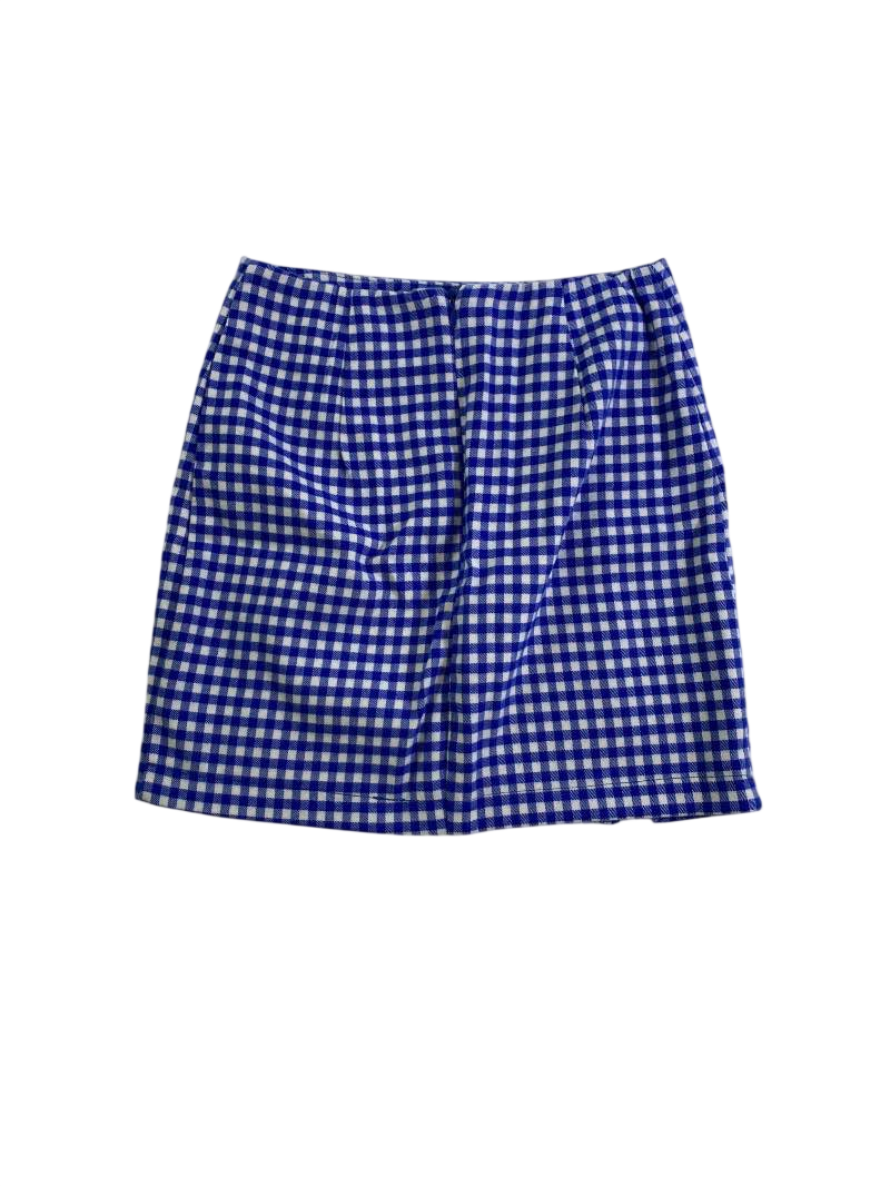Love on a hanger Gingham Mini Skirt Skirt