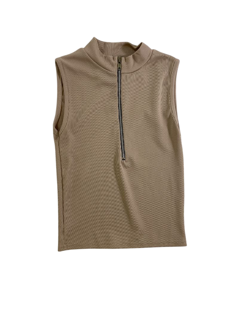 Daisy Street Sleeveless zip-up tank Tanks