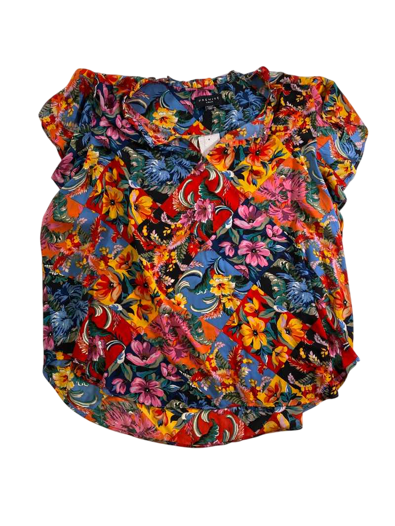 Premise V-neck blouse Short Sleeves