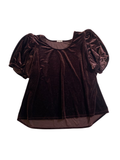 Maurices Velvet Puff Sleeve Short Sleeves