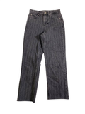 Topshop  Straight Leg Pinstripe Jeans
