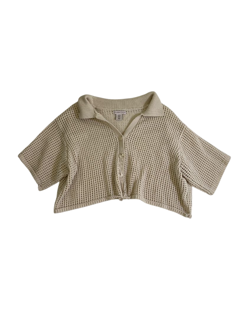 Sincerely Jules Collared Cropped Short Sleeves