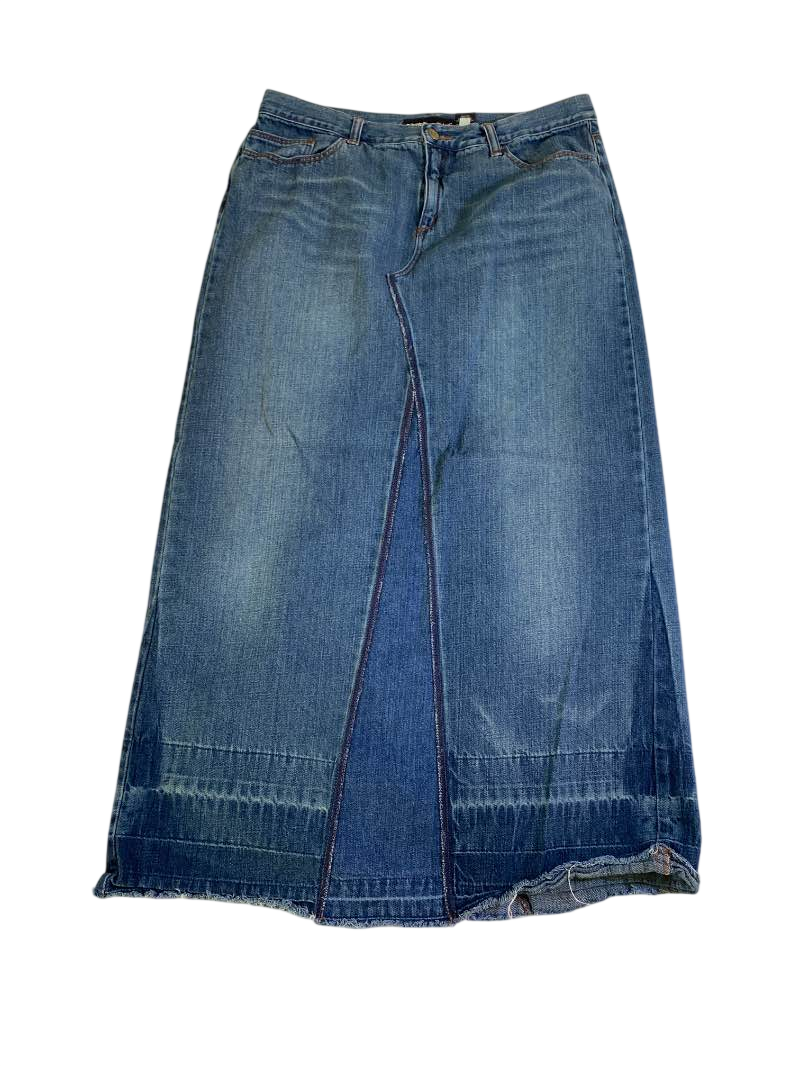 Express Denim Midi Skirt Vintage