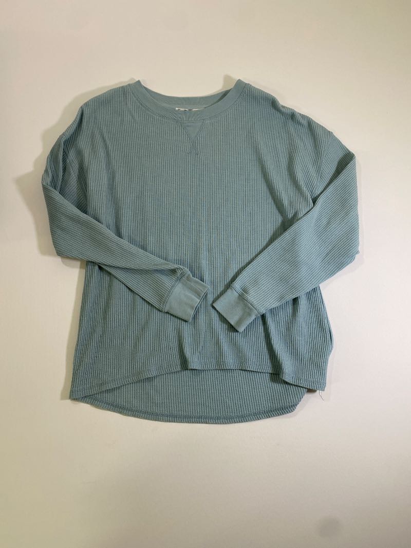 Seven7 Waffle Knit Pullover Long Sleeves
