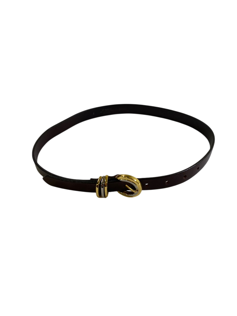 None Slim Leather Belt Accessories