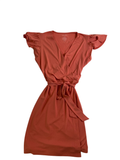 Nine West Flutter Sleeve Wrap Dress Dresses