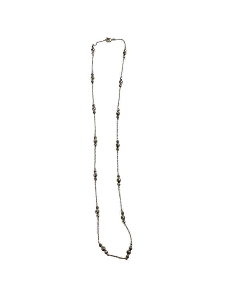 None Beaded Chain Necklace Jewelry