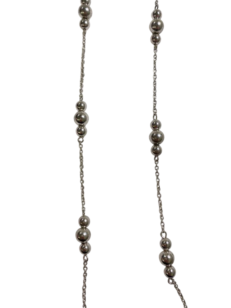None Beaded Chain Necklace Jewelry