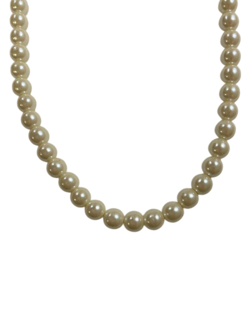 None Classic Pearl Necklace Jewelry