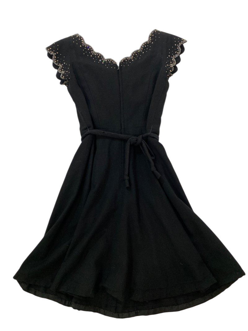None Classic Embellished Dress Vintage
