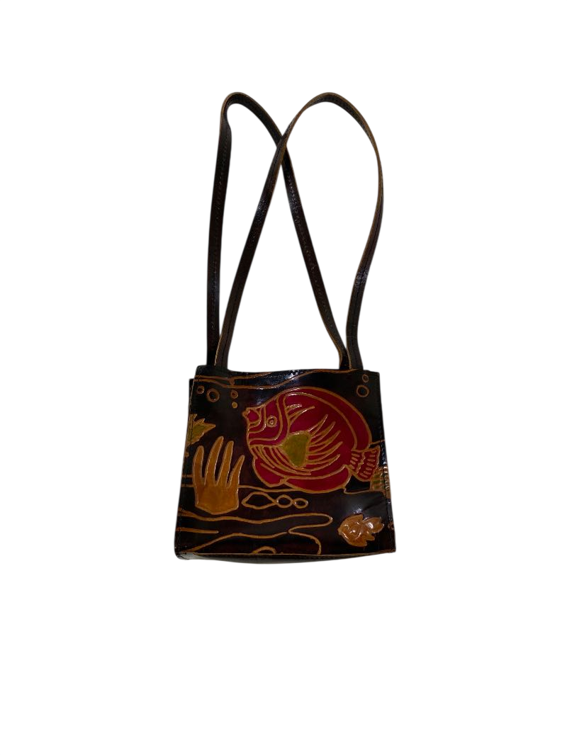 Doganti  Artistic print shoulder bag Handbags