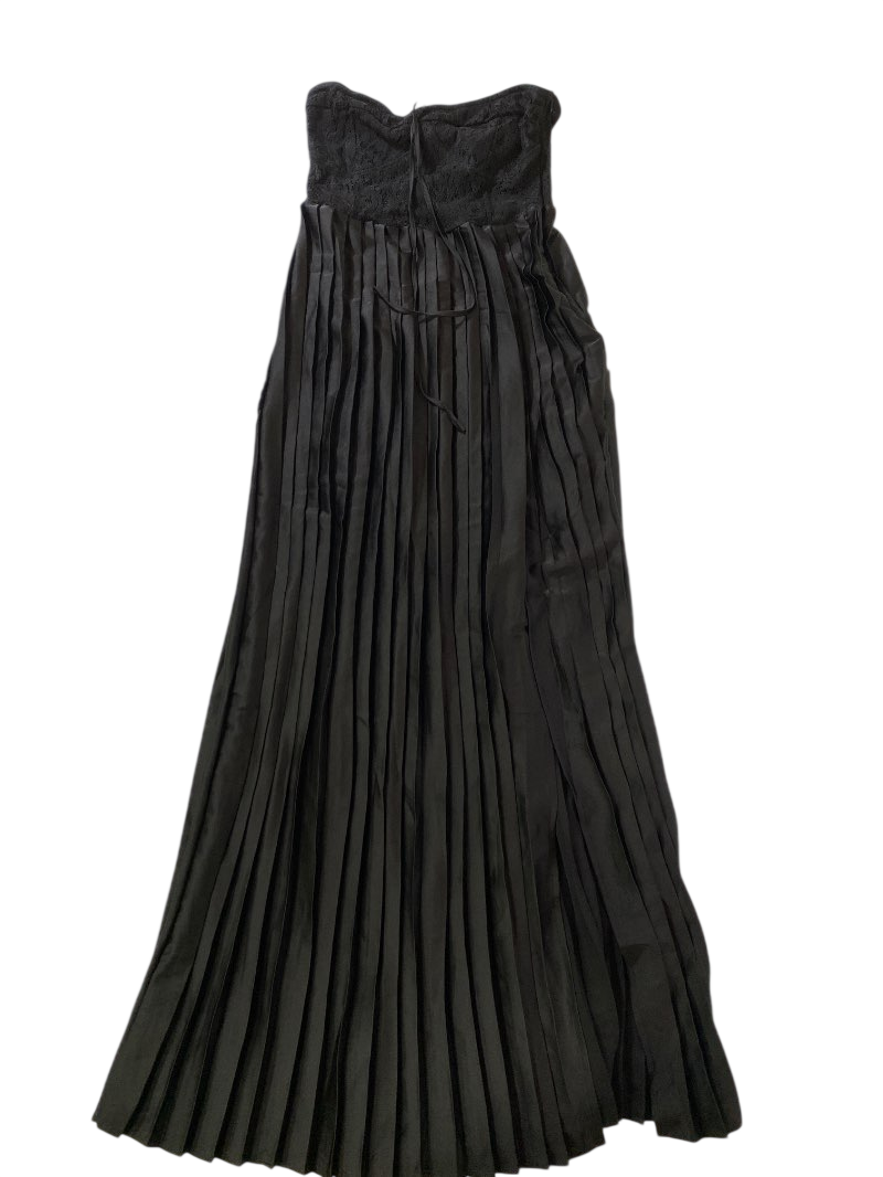 Lulus Strapless Pleated Gown Dresses