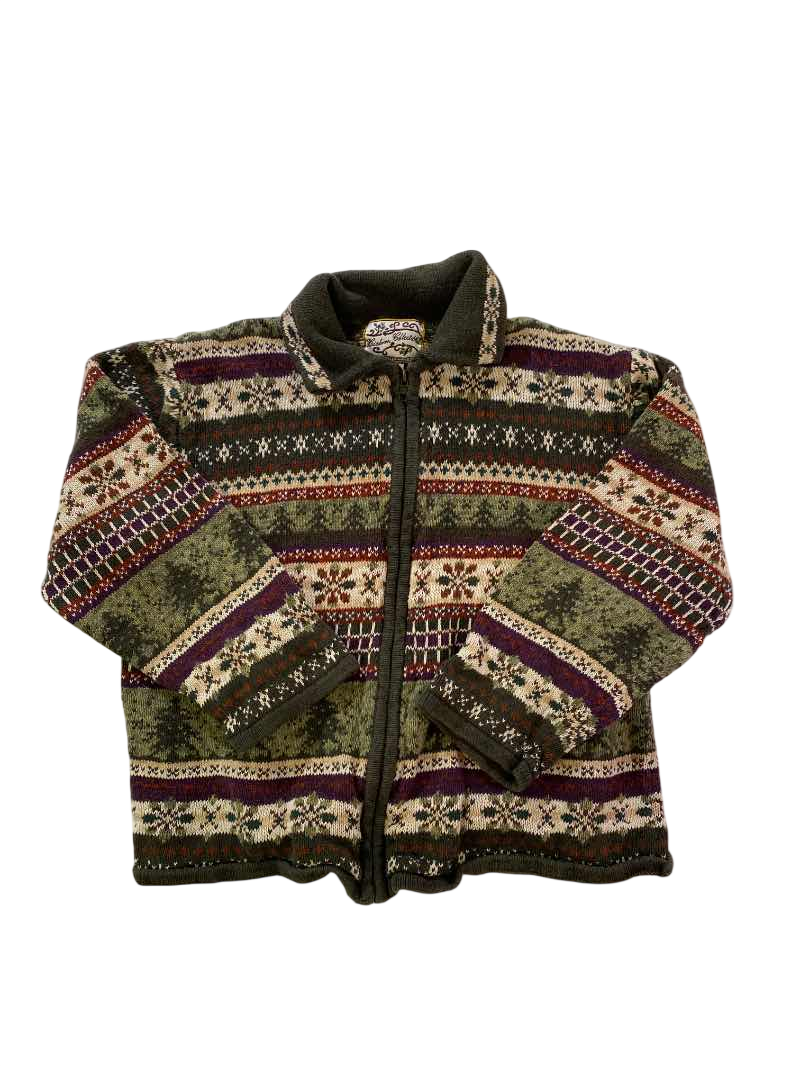 Heirloom Collection  Vintage Fair Isle Cardigan Vintage