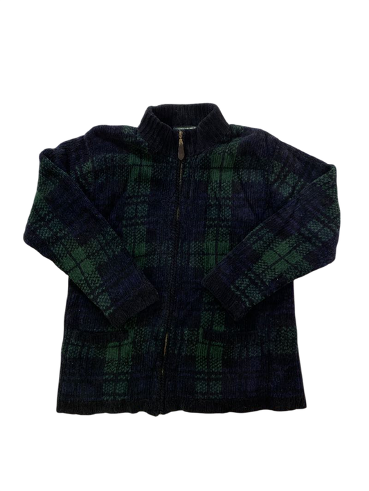 Ralph Lauren  Plaid Knit Cardigan Vintage