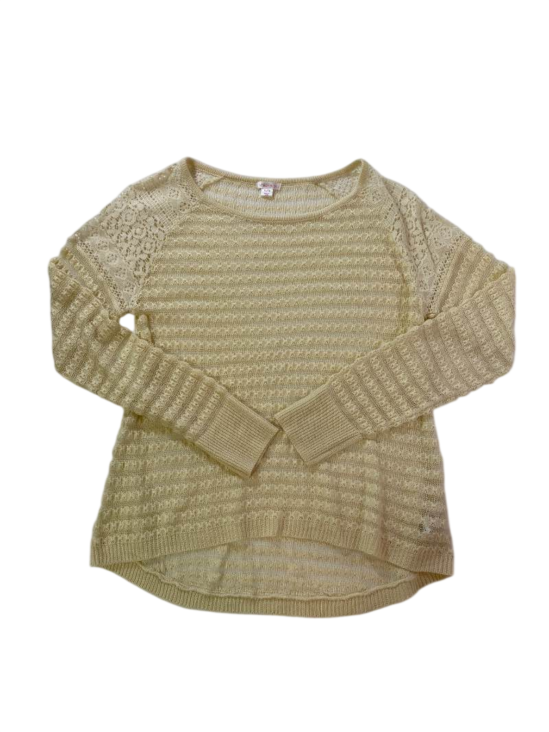Xhilaration Lace Accent Sweater Long Sleeves
