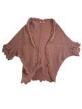 Moth Ruffled Open Cardigan Sweaters