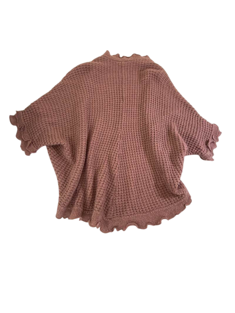 Moth Ruffled Open Cardigan Sweaters