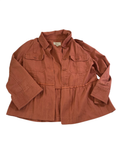 Loft Peplum Button-Up Long Sleeves