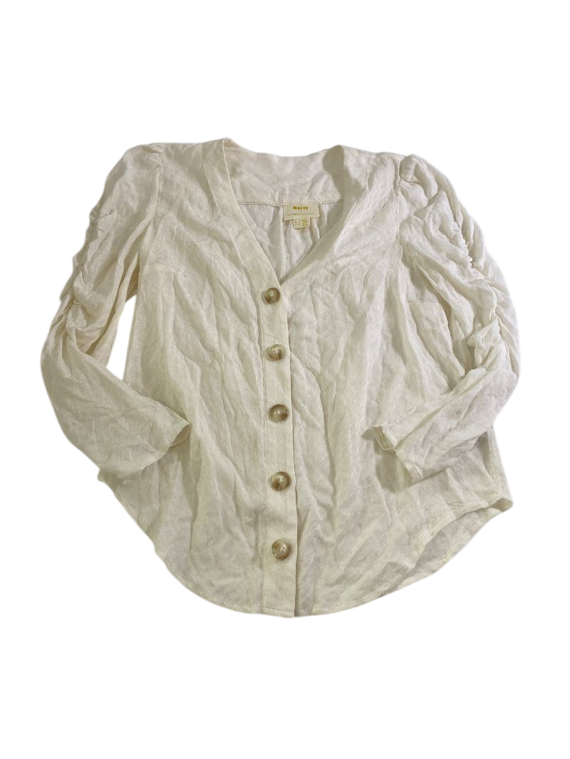 Maeve Button-Up Blouse Long Sleeves
