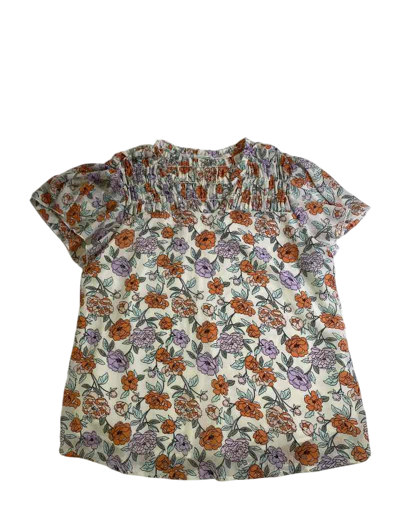 None Smocked short sleeves Short Sleeves