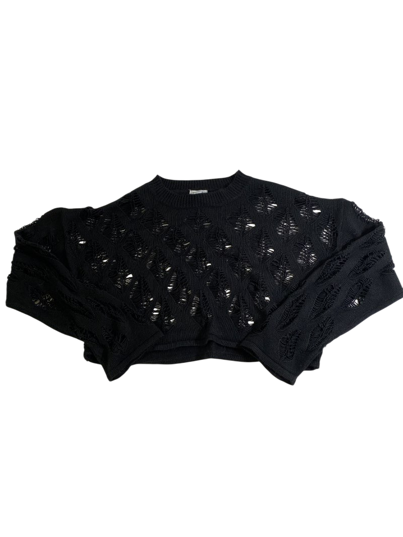 Rue 21 Crochet Knit Sweater Long Sleeves