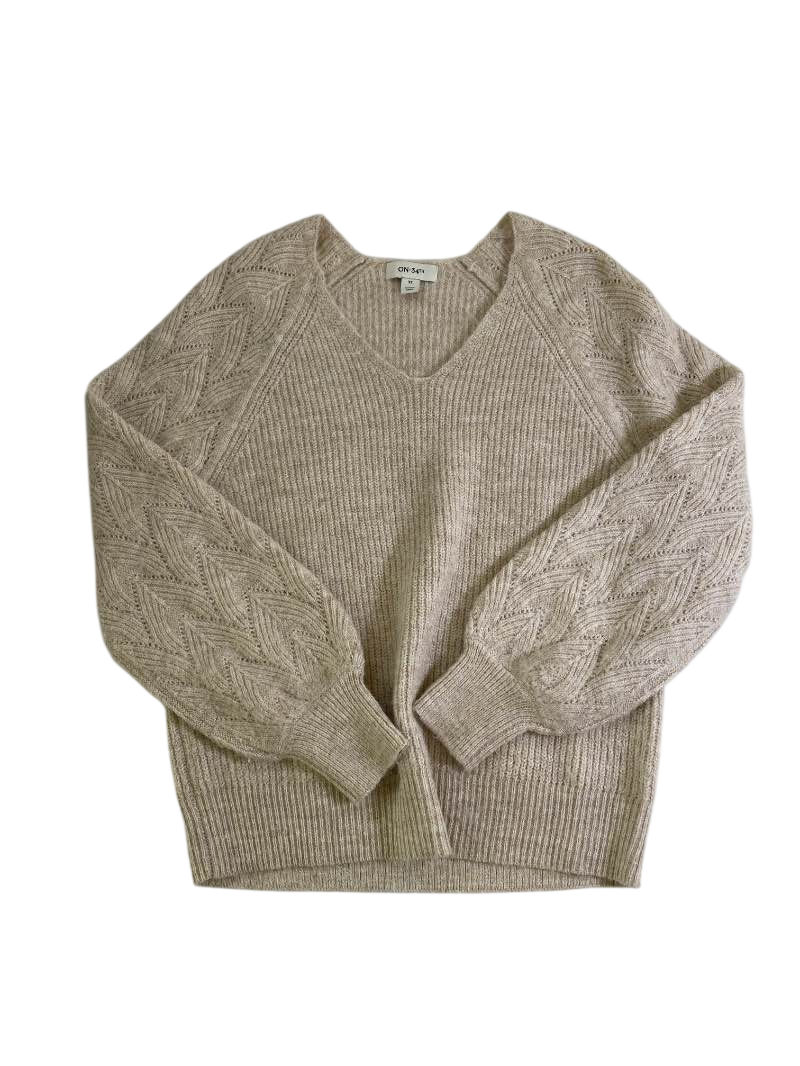 On 34th V-neck textured sweater Sweaters