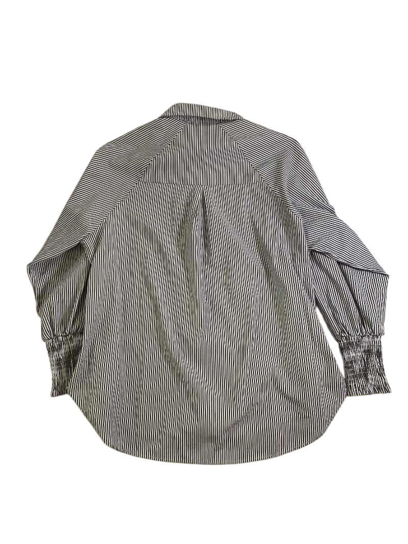 None Button-Down Collared Shirt Long Sleeves