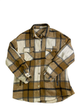 None Plaid button-up shirt Outerwear