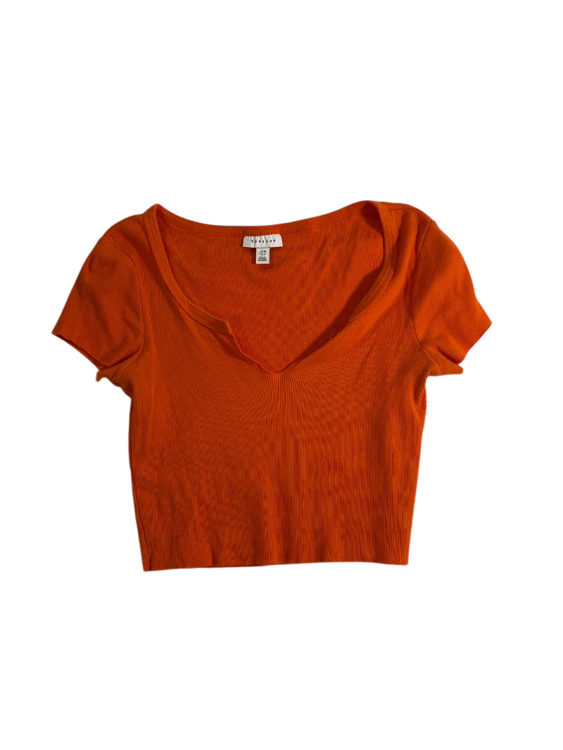 Top Shop V-Neck Short Sleeve Short Sleeves