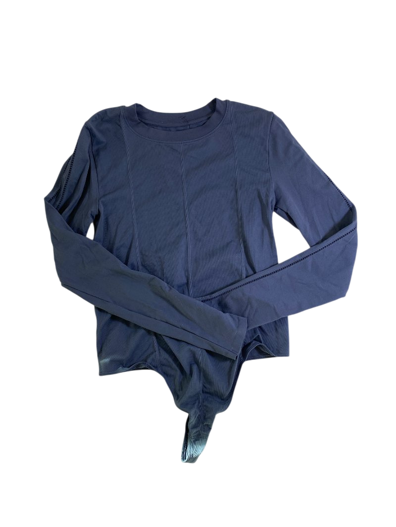 None Crew Neck Bodysuit Long Sleeves