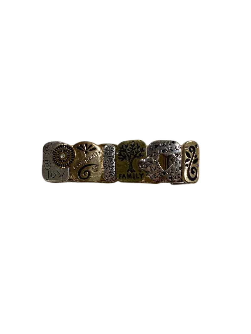 None Engraved stretch bracelet Jewelry