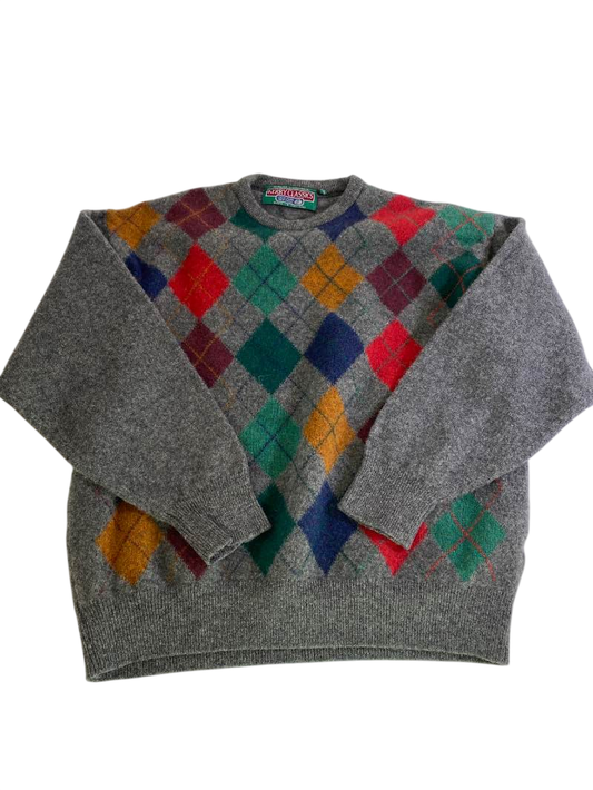 Kerry Classics Vintage Argyle Sweater Vintage