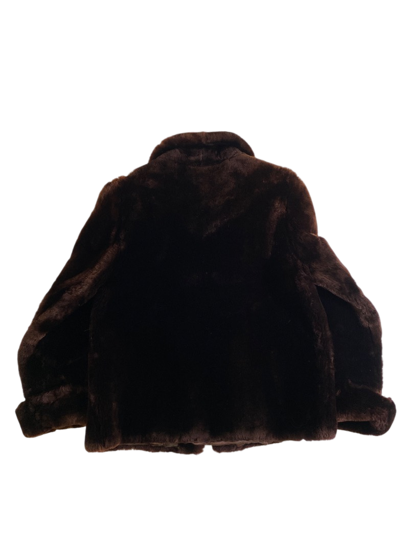 None Faux Fur Coat Vintage