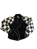 TLC Checkered Leather Jacket Vintage