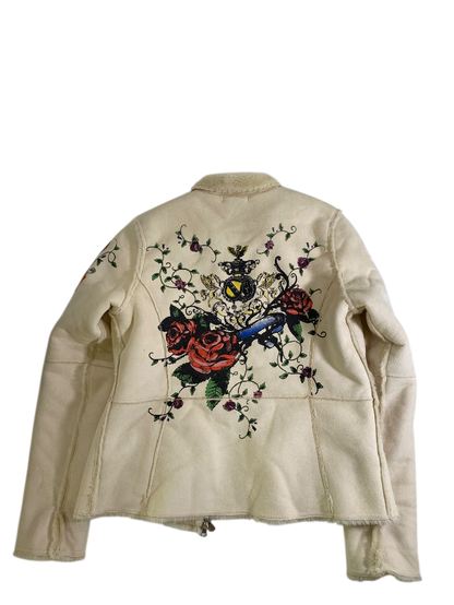 E Studio  Embroidered zip-up jacket Vintage