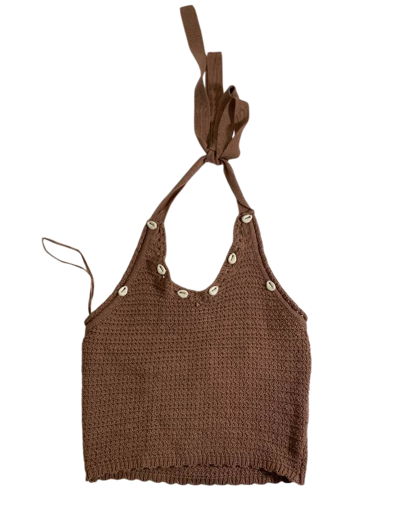 Sincerely Jules  Crochet Halter Tank Tanks