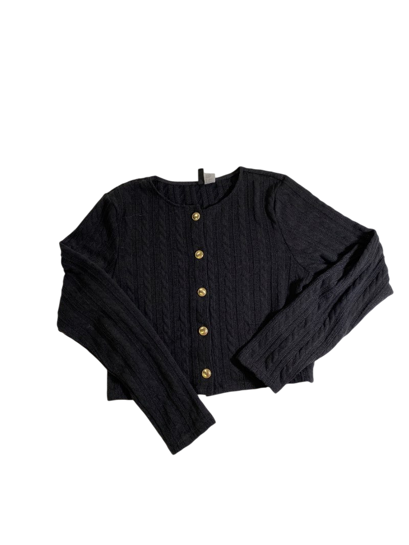 Divided  Cable Knit Long Sleeve Long Sleeves