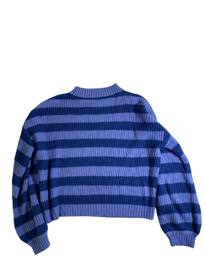 Shein  Striped Knit Sweater Long Sleeves