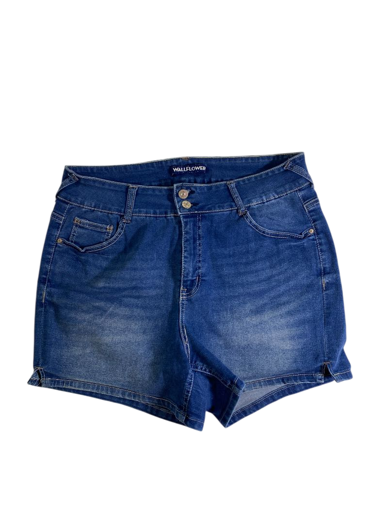 Wallflower  High-Waisted Denim Shorts Shorts