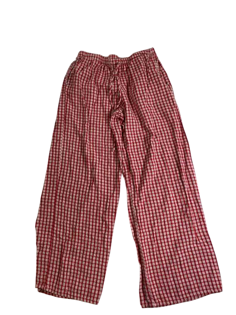 None Drawstring Pajama Pants Pants