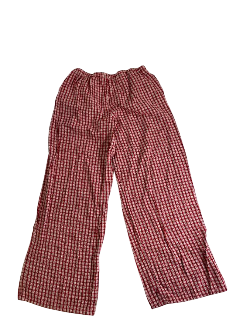 None Drawstring Pajama Pants Pants