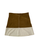 Oddy  Two-Tone Mini Skirt Skirt