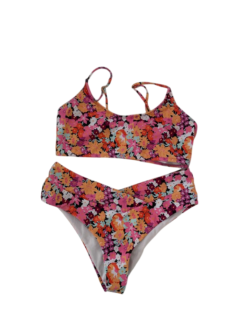 None Floral Bikini Set Swimwear