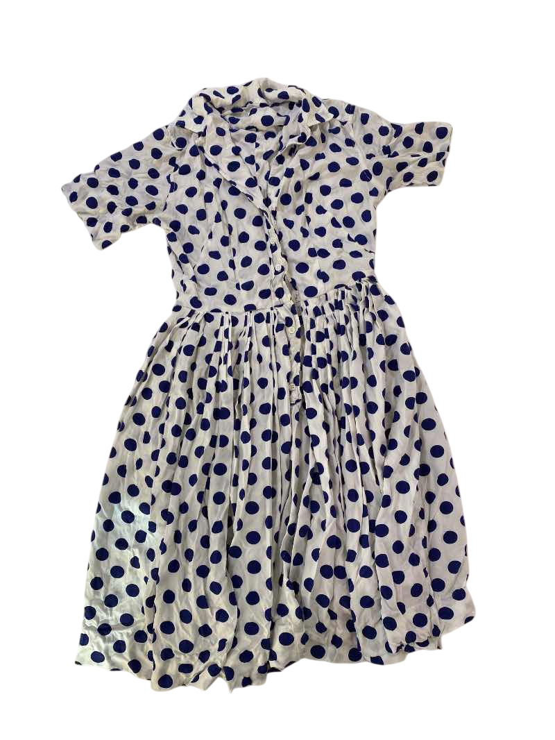 None Polka Dot Dress Vintage