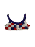 Sears Vintage Checkered Crop Top Vintage