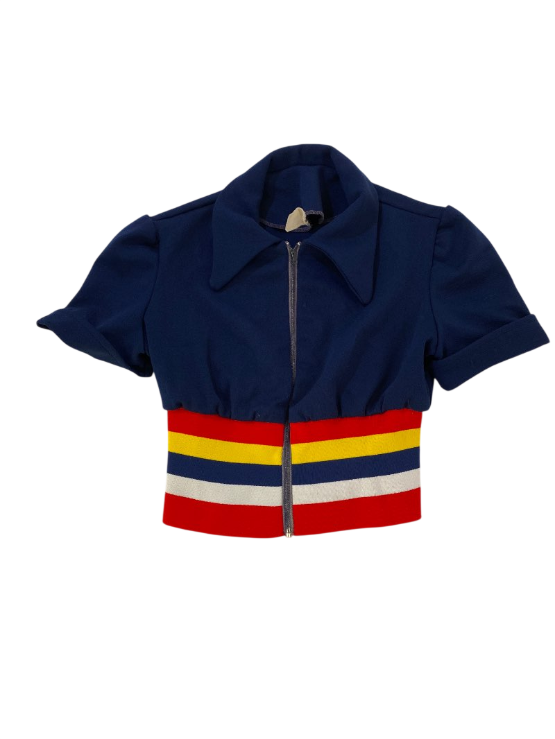 None Retro Cropped Jacket Vintage