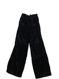 None Velvet Wide-Leg Pants Vintage